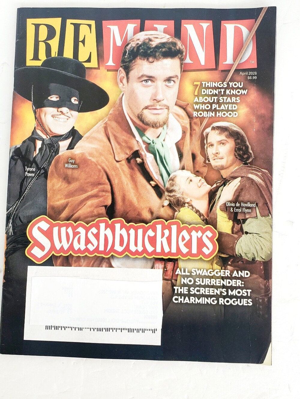Remind Magazine April 2026 SWASHBUCKLERS Issue Near Mint condition